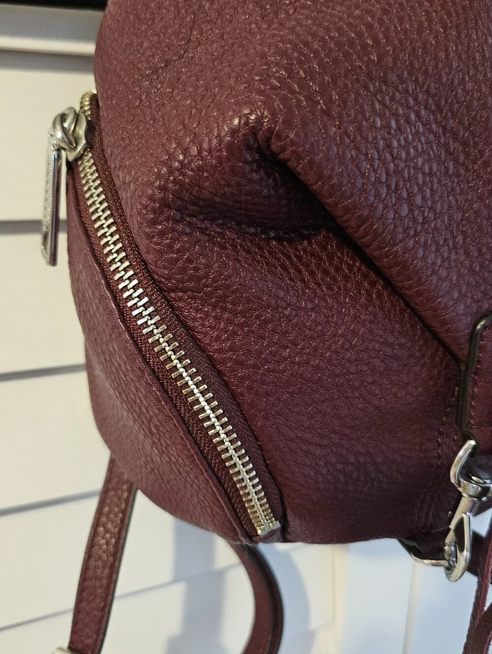 Rebecca Minkoff Burgundy Mini Backpack - Picture 5 of 12